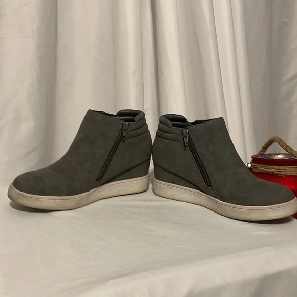 Dream Pairs Womens Booties gray 8.5 Sneaker Shoes - Picture 3 of 6